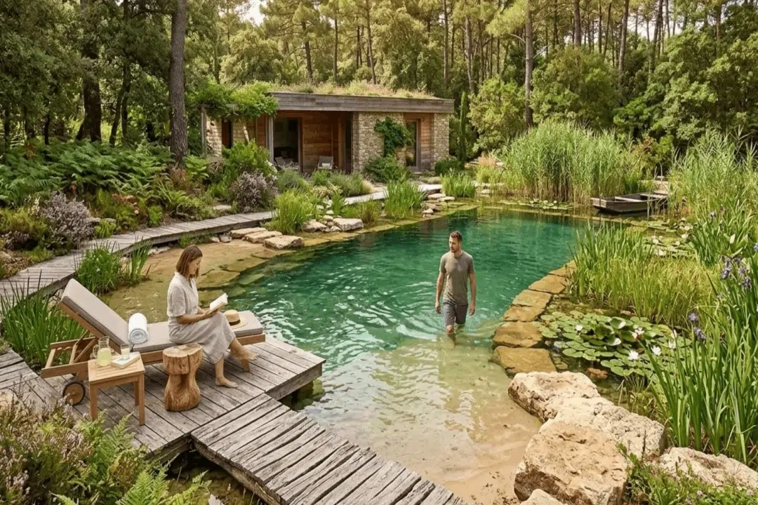 Comment fonctionne une piscine avec filtration par plantes ?