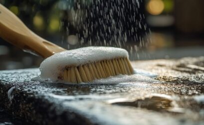 Astuces pour nettoyer des dalles gravillonnées noircies