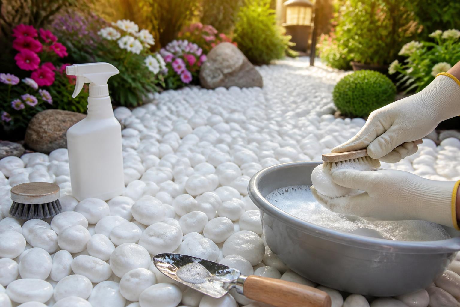 découvrez nos astuces simples et efficaces pour blanchir des cailloux blancs et donner un éclat lumineux à votre jardin. transformez votre extérieur facilement !