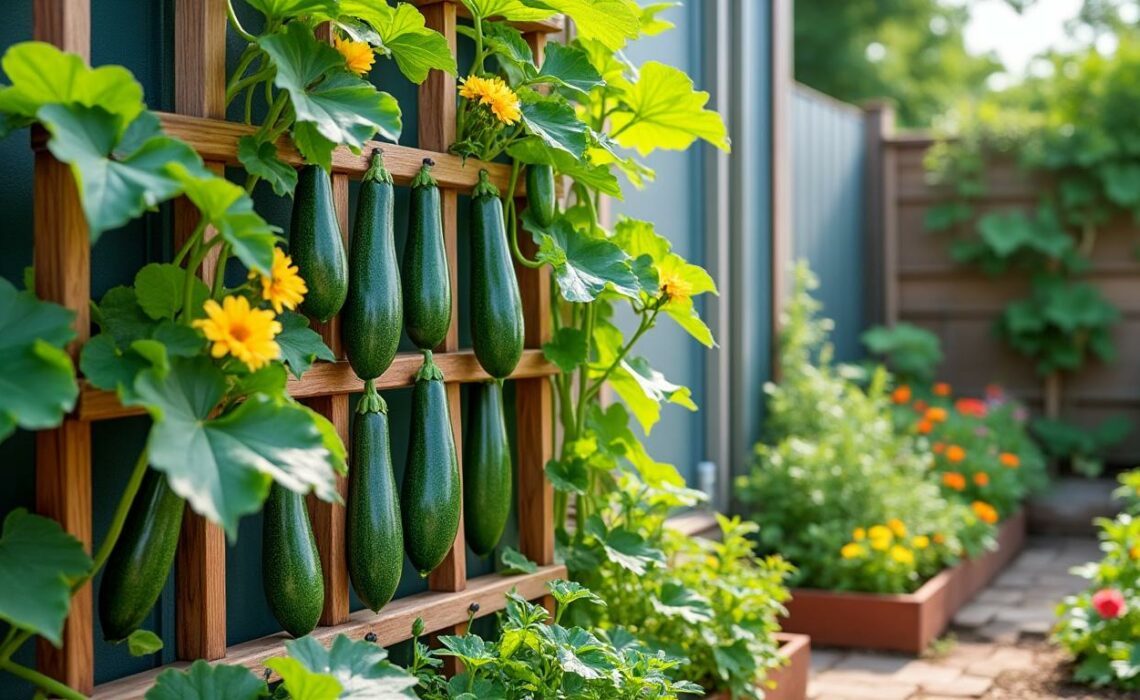apprenez à cultiver des courgettes en hauteur pour optimiser l'espace de votre jardin. guide pratique pour maximiser votre récolte tout en gardant un jardin organisé et esthétique.