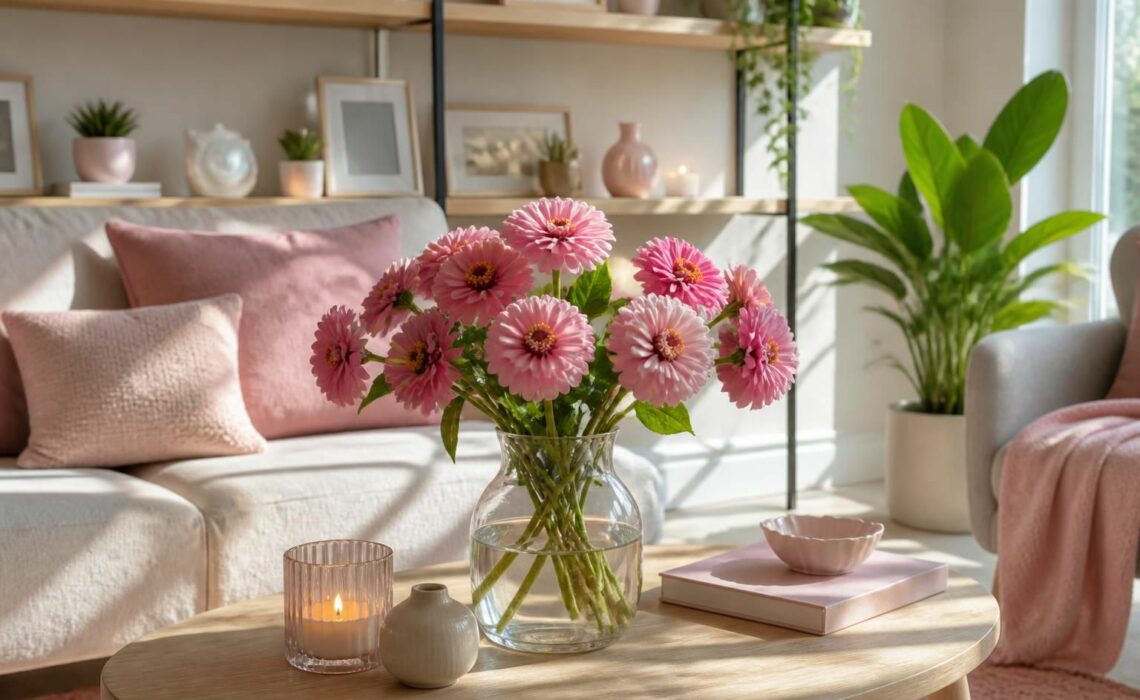 découvrez comment la signification du zinnia rose peut guider vos décisions de décoration pour créer une atmosphère pleine de charme et de douceur.