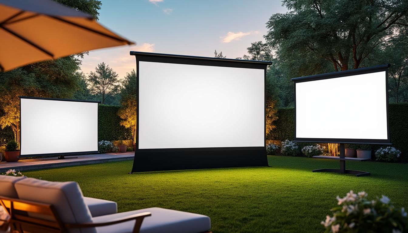 découvrez notre comparatif 2026 des meilleurs écrans de projection extérieur pour profiter d'une expérience cinéma en plein air de qualité. guide d'achat complet et conseils pratiques.