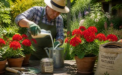 découvrez comment utiliser le lait comme engrais naturel pour vos géraniums grâce à notre guide pratique destiné aux jardiniers soucieux de la santé de leurs plantes.
