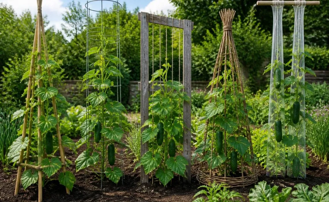 découvrez 5 idées innovantes pour fabriquer un tuteur de concombre et optimiser la croissance de vos plants dans votre jardin. conseils simples et pratiques à essayer dès maintenant !