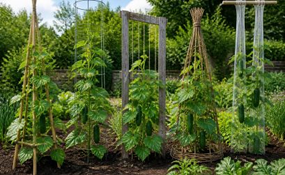 découvrez 5 idées innovantes pour fabriquer un tuteur de concombre et optimiser la croissance de vos plants dans votre jardin. conseils simples et pratiques à essayer dès maintenant !