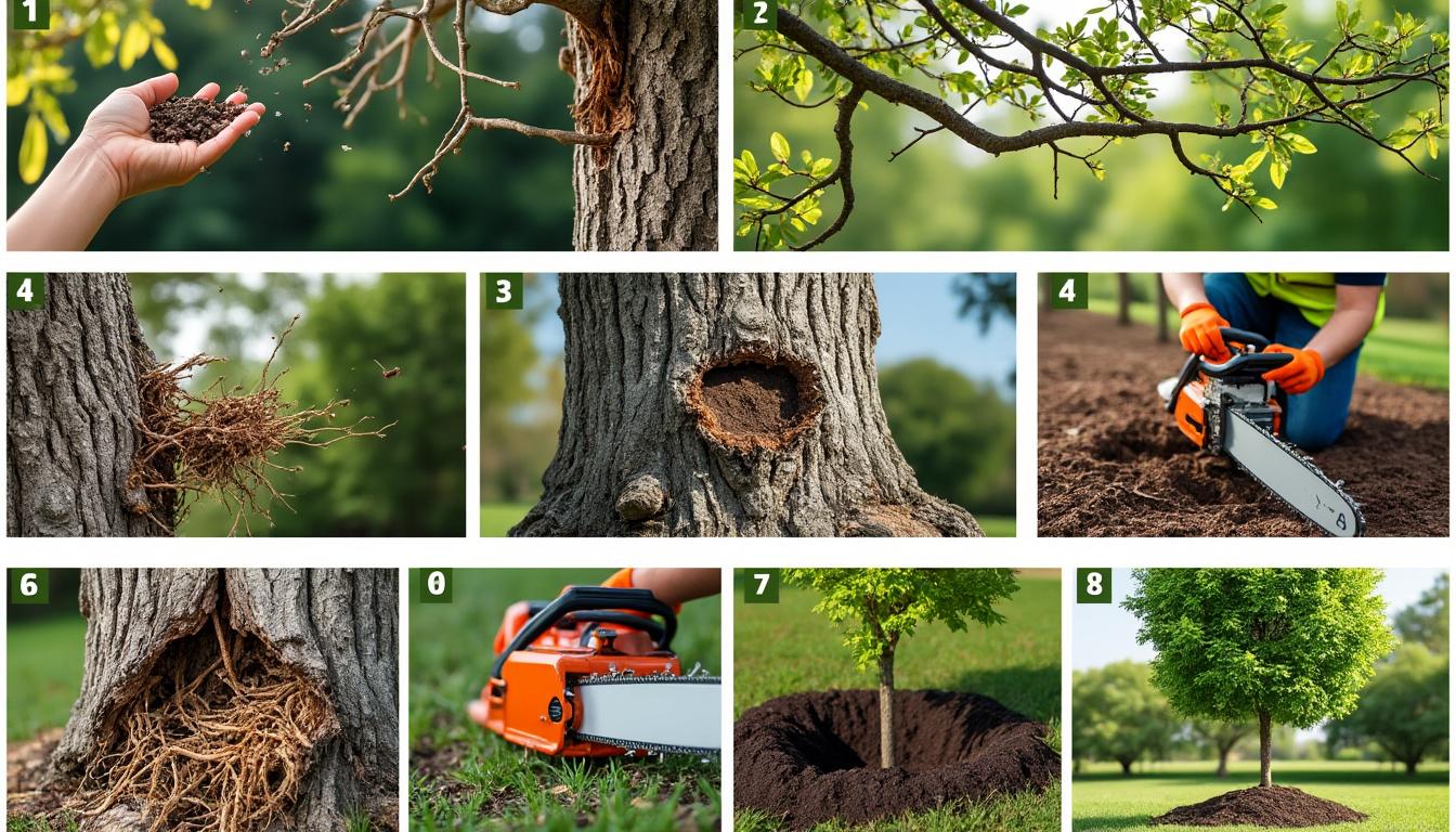 découvrez les étapes essentielles pour déterminer si un arbre est mort et comment procéder à son remplacement en toute sécurité.