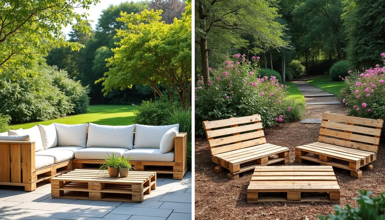 découvrez comment choisir les meilleures palettes pour créer des meubles de jardin durables et esthétiques, et apprenez quelles palettes éviter pour garantir la sécurité et la qualité de vos meubles.