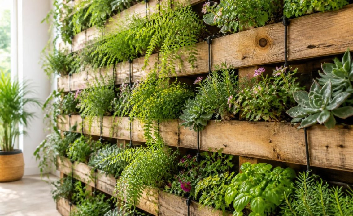 découvrez nos conseils pratiques pour réussir l'arrosage de votre mur végétal en palette et garder vos plantes en pleine santé.