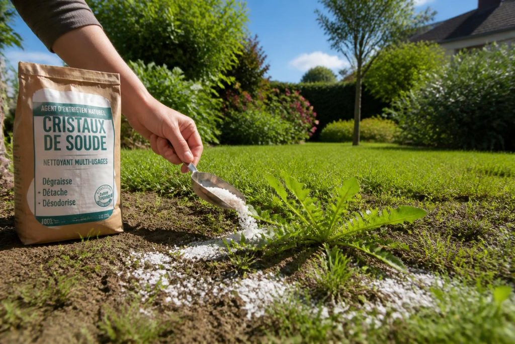 découvrez comment les cristaux de soude peuvent vous aider à désherber efficacement et naturellement. optimisez votre lutte contre les mauvaises herbes avec une méthode écologique et économique.
