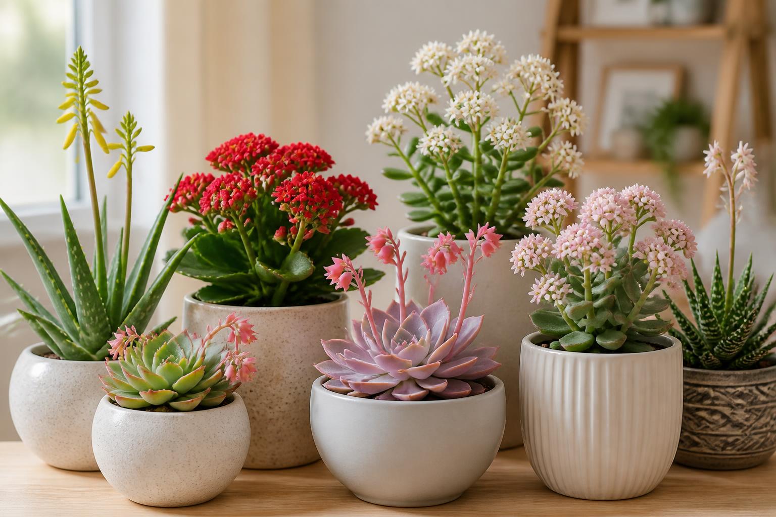 découvrez des variétés faciles de plantes grasses fleuries idéales pour embellir votre maison avec peu d'entretien.