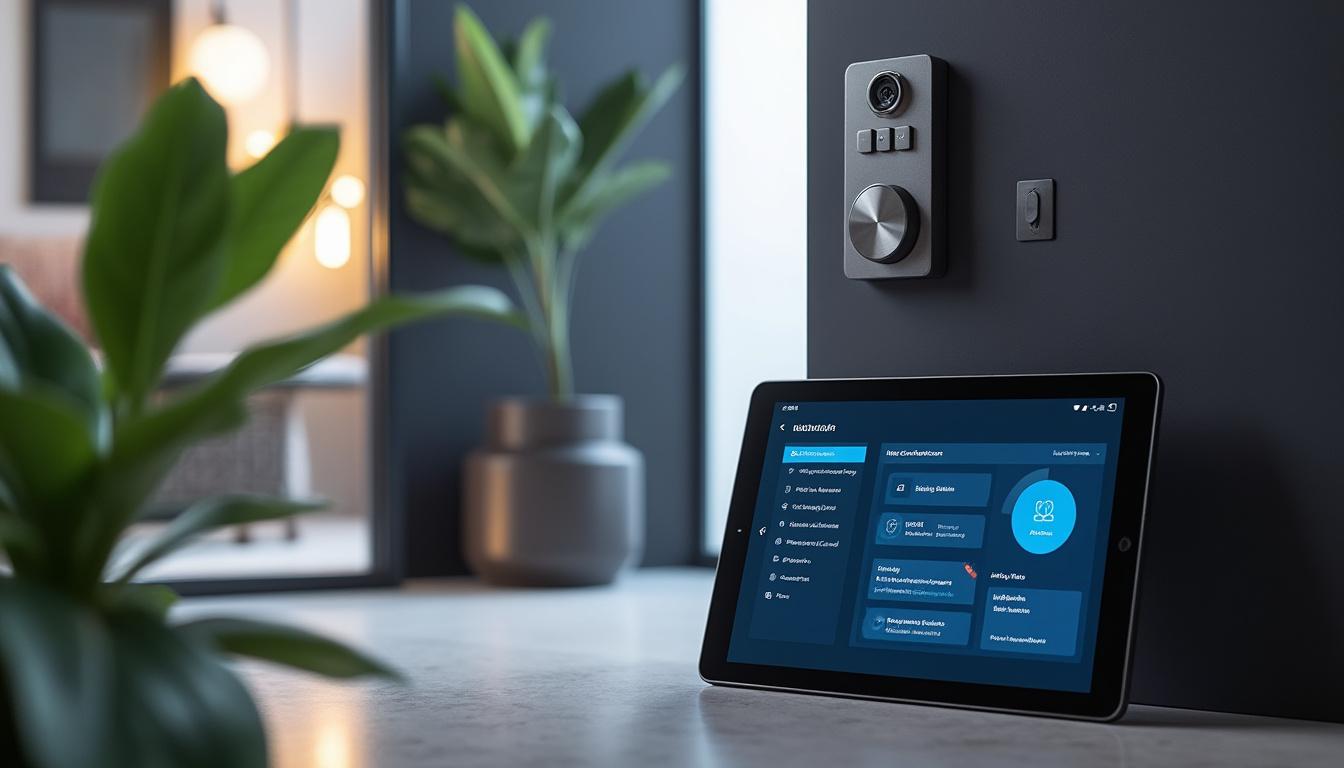 portail sécurisé avec contrôle et journalisation via tablette tactile microsoft, pour une gestion domotique simplifiée et sécurisée de votre domicile.