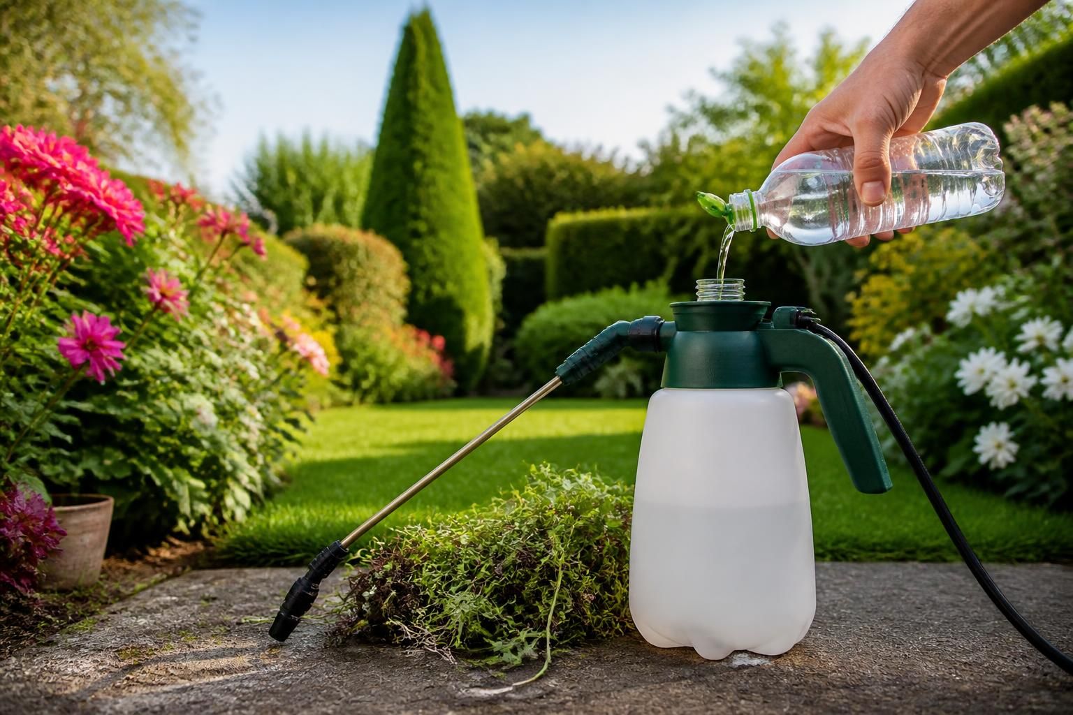 découvrez comment ajouter du liquide vaisselle à votre désherbant peut améliorer son efficacité et vous aider à obtenir un jardin impeccable facilement et naturellement.