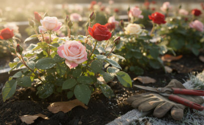 découvrez nos conseils pour entretenir vos rosiers au jardin et assurer leur belle floraison après l’hiver.