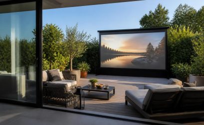 découvrez comment choisir la taille idéale et le recul optimal pour dimensionner un écran de projection adapté à votre terrasse et profiter d'une expérience visuelle parfaite en extérieur.