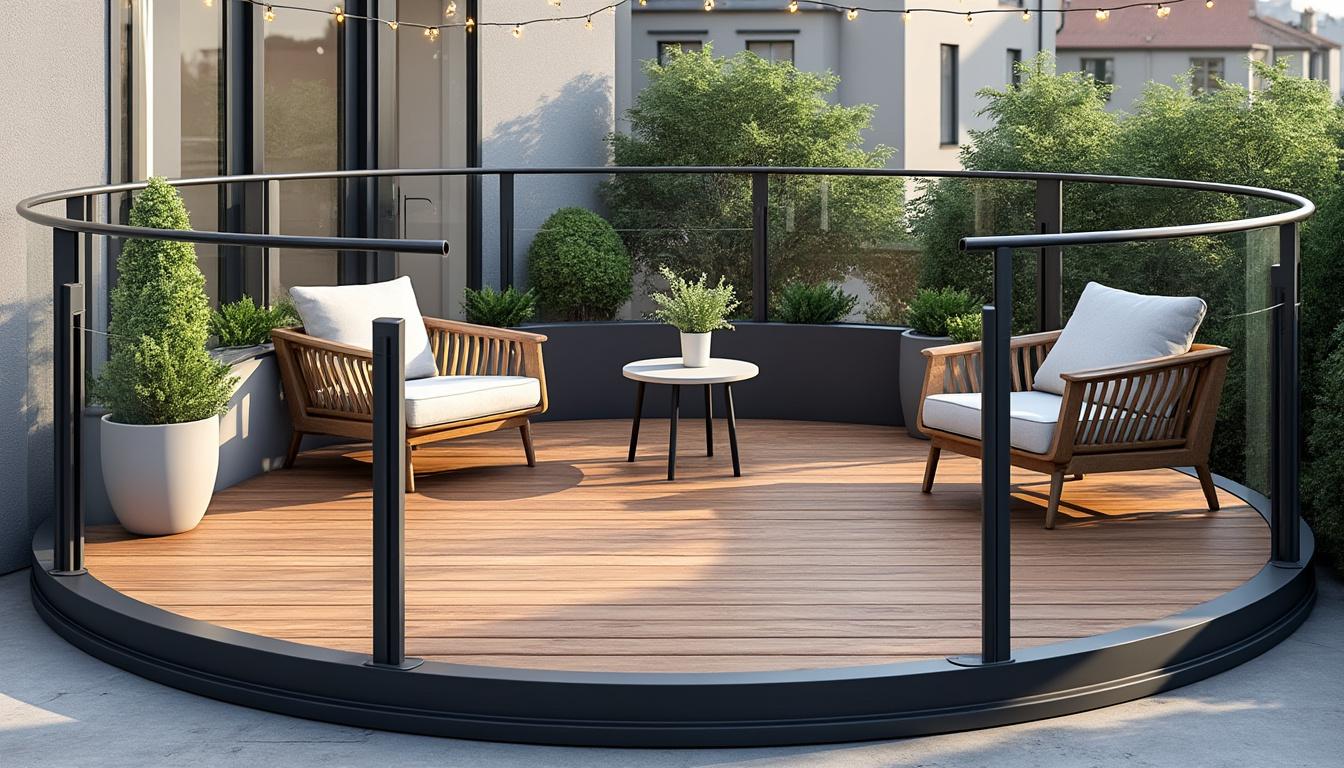 découvrez comment une terrasse ronde peut optimiser les petits espaces avec élégance, alliant design convivial et fonctionnalité pour votre extérieur.