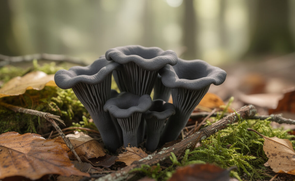 découvrez comment identifier la trompette-de-la-mort, un champignon comestible prisé, et apprenez à l'utiliser en cuisine en toute sécurité.