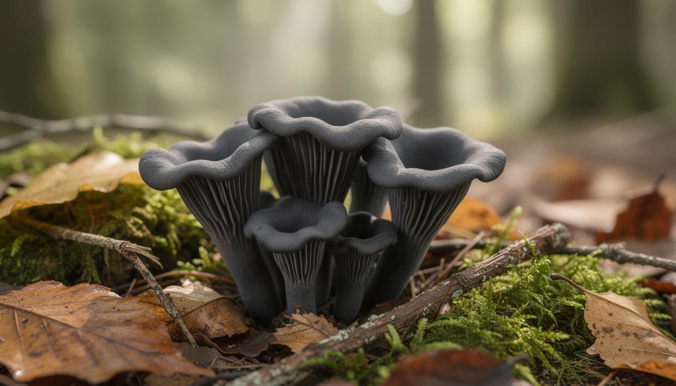 découvrez comment identifier la trompette-de-la-mort, un champignon comestible prisé, et apprenez à l'utiliser en cuisine en toute sécurité.