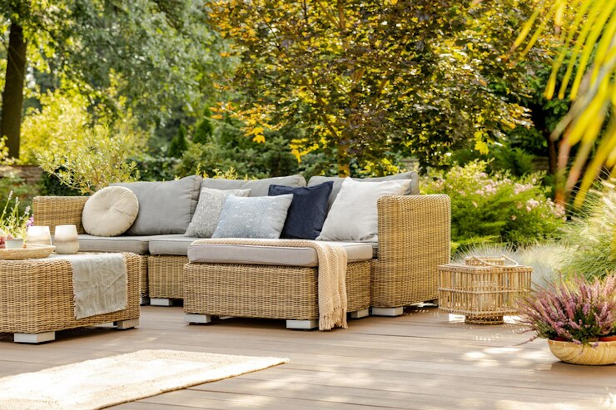 canapé de jardin modulable