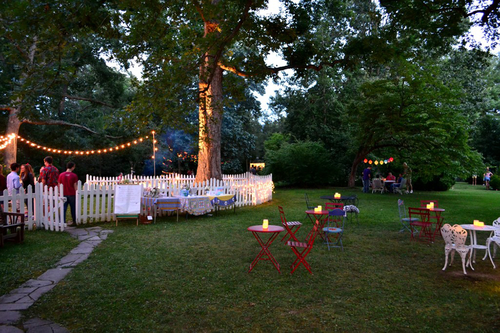 fête dans le jardin