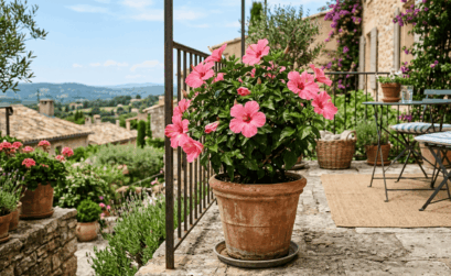 hibiscus en pot