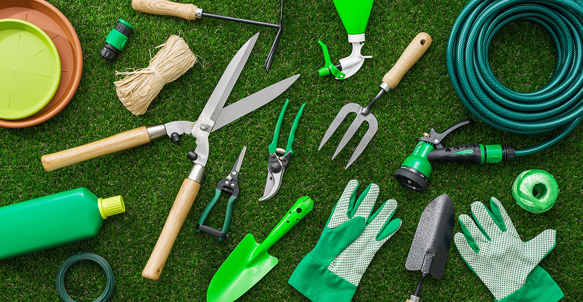 outils de jardinage