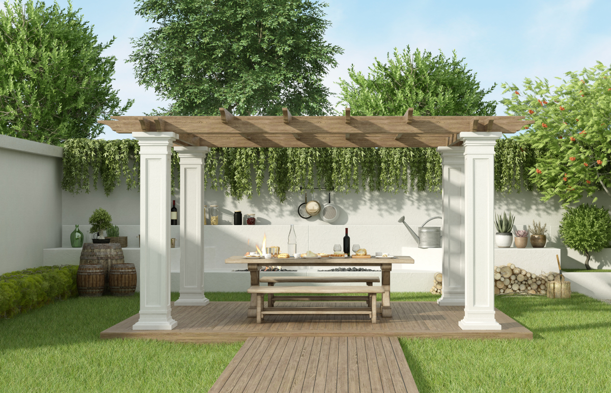 pergola en bois