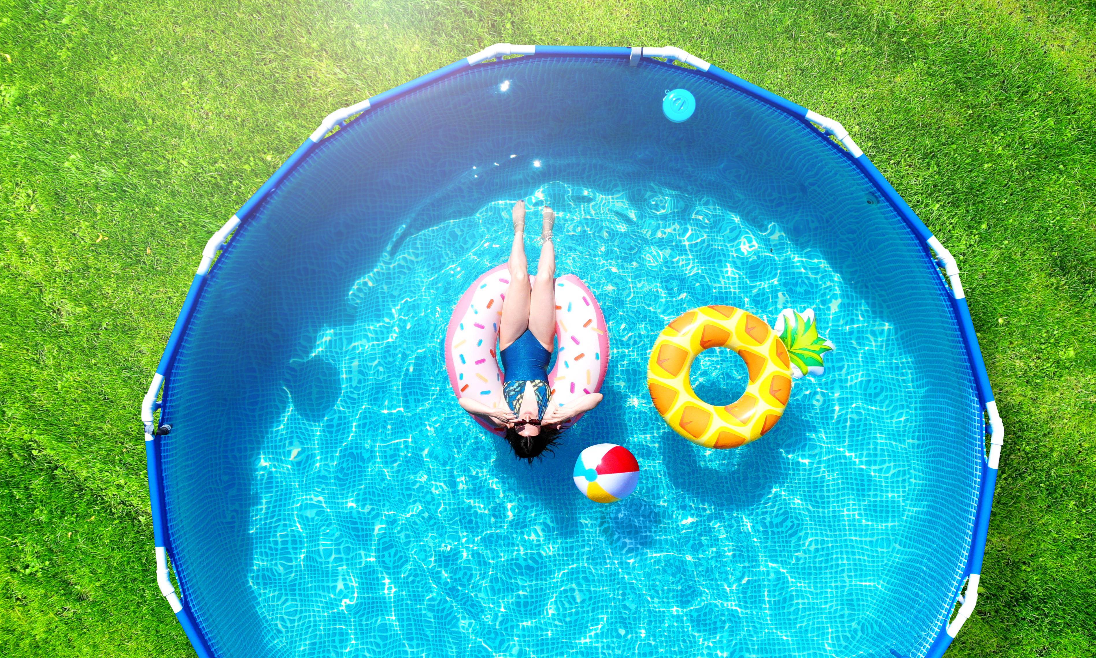 piscine hors sol en métal