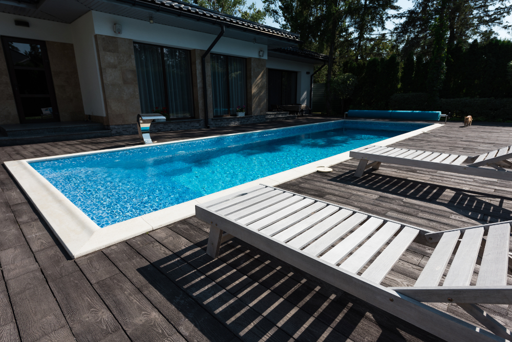 piscine semi entérée