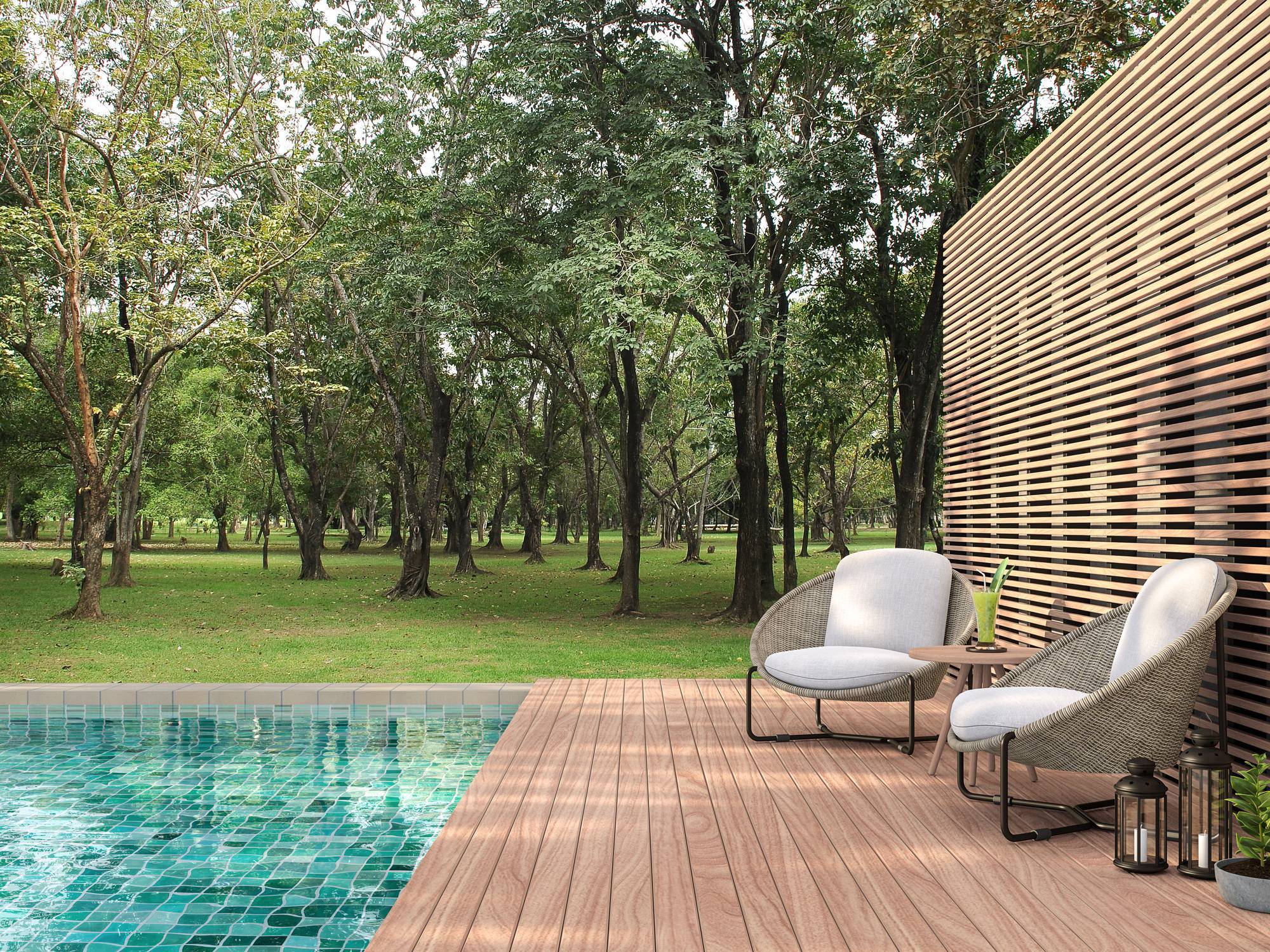 piscine hors sol effet de luxe