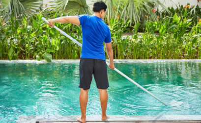 rattraper piscine verte