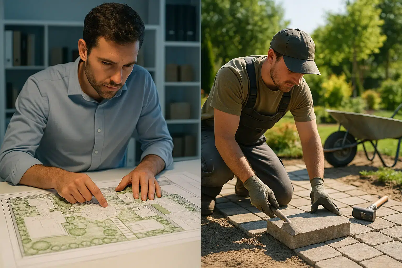 Comparaison entre un architecte paysagiste et un jardinier paysagiste